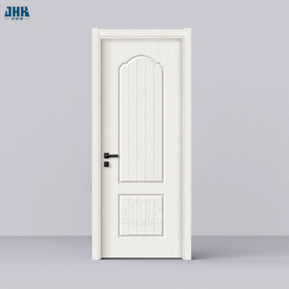 White Color Two Panel Wood PVC Door
