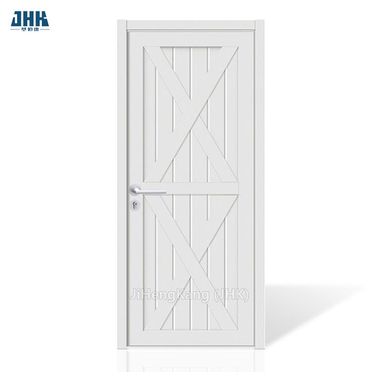White Primed Flash Door Primed 1panel Shaker Water Based Painted Solid Sood Barn Wood Door Wooden Door