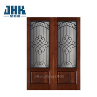 Mahogany Glass Main Designs Double Door