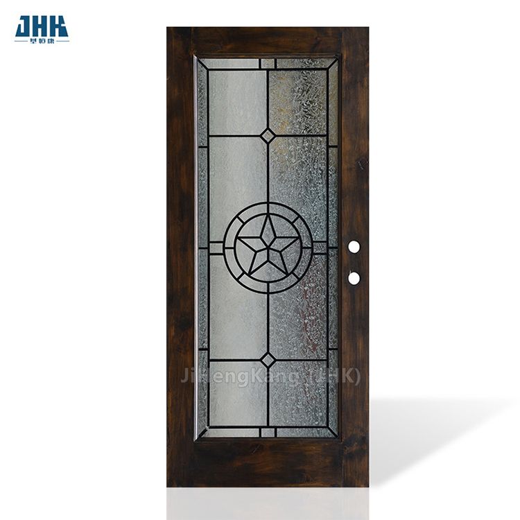 Colorful Modern Designs Solid Wood Glass Doors