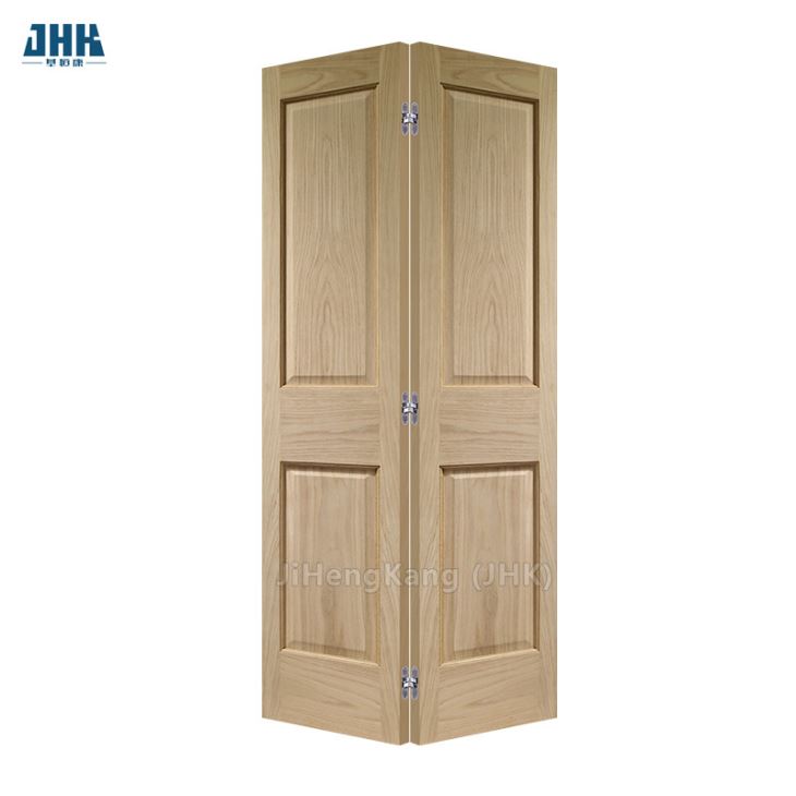 Mahogany Veneer HDF Molded Interior Folding Door