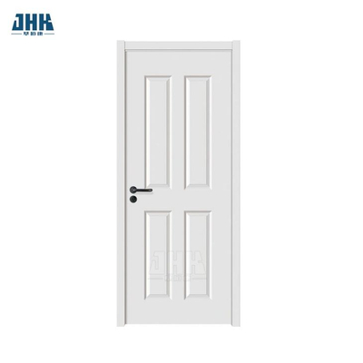 Jhk-004 4 Panel Finished White Interior Wood Door White Primer Door