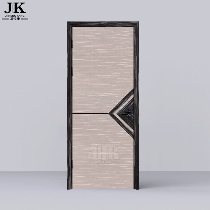 High Quality MDF Solid Wood Single Melamine Flush Bedroom Entry Pivot Oak Solid Wood Door