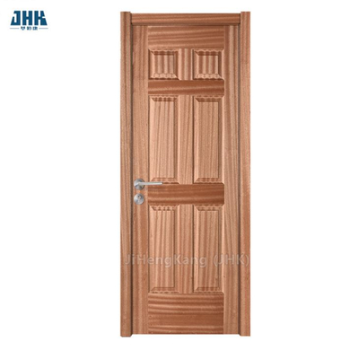 Solid Core 6 Raised Panel White/Red Oak Veneered Wood Door for Internal Room