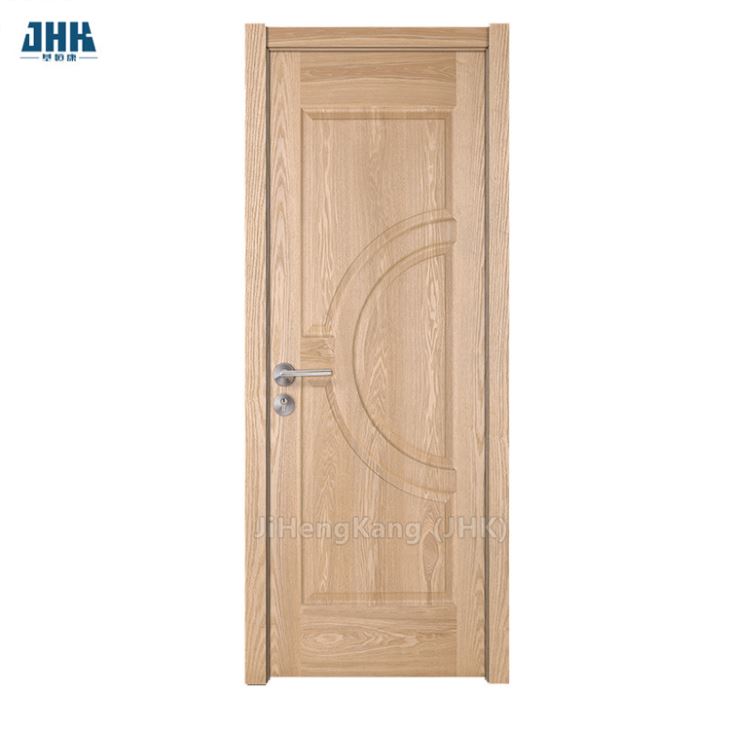 Flat Lobby Project Veneer Solid Wood Glass Door
