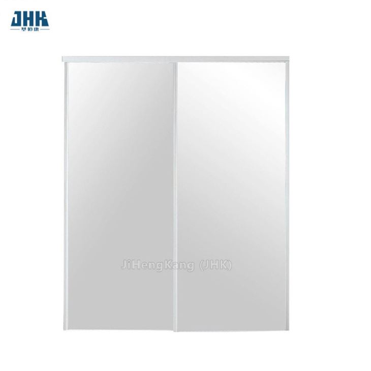 Invisible Hanging White Double Leaf Sliding Door