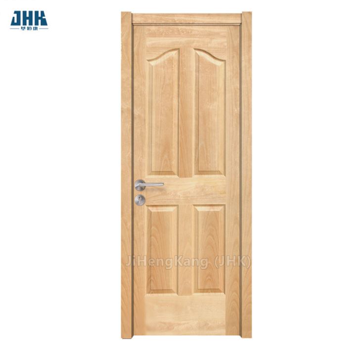 Classic Style Interior Grooved Engineered Oak Flush Wooden Door with Panel Effect
