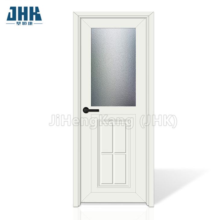 Interior Bathroom Glass WPC/PVC/ABS Door with Frame Waterproof