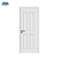 Interior Design White Primer 4 Panels Wood Glass Doors