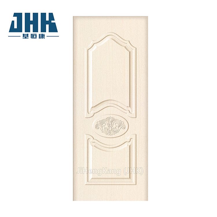 Shaker Molded HDF Moulded Bathroom PVC Plastic Door (JHK-P04)