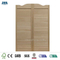 Luxury Oak/Walnut Wooden Door Louver Sliding Doors Solid Wood Door for Villa