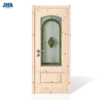 Solid Wood Bathroom Waterproof Glass Door
