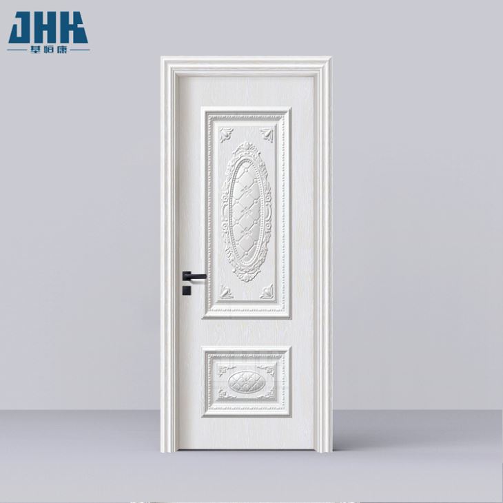 China Factory Simple Design Hotel Bathroom Interior WPC Door Water-Proof Wood Plastic Composite Door