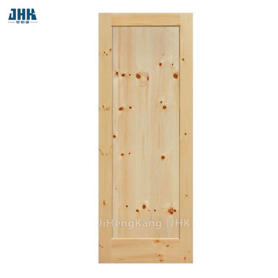Clear Painting Interior Solid Pine Wooden Sliding Barn Door