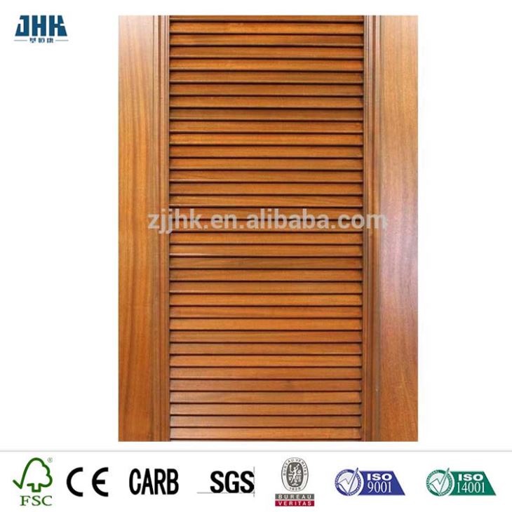 Half Louver French Panel Wood Door